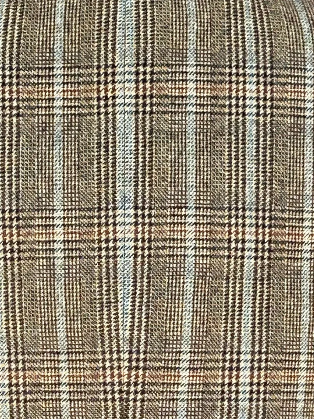 J CREW s6 brn Plaid Cropped Blazer-rounded collar-lined-wool-adorable-LOOKS NEW! - Picture 5 of 6